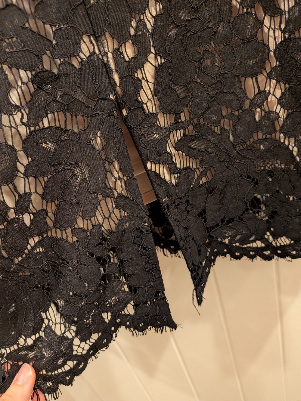 White House Black Market Black Lace Midi Dress - Picture 6 of 8